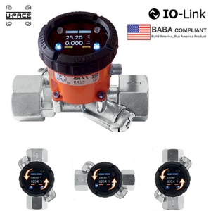 Kobold DUK - Compact Inline Ultrasonic Flow Meter Brass Housing & EPDM Seals