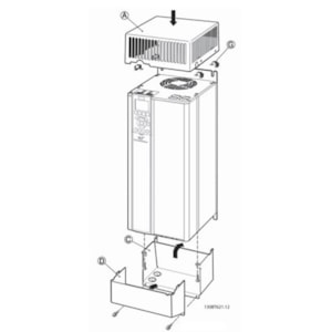 130B1187 - IP 21/Type 1 conversion kit, B3