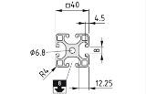 Item America - 45281 | Profile 8 40x40 Light