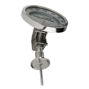 Tel-Tru - 47100257B6NDAAA-20 | 4in Dial ThermometerAdjustable Angle Connected