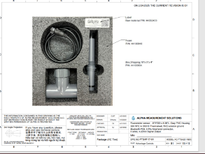 Van London XC-PTSA201-NSG - PTSA Sensor