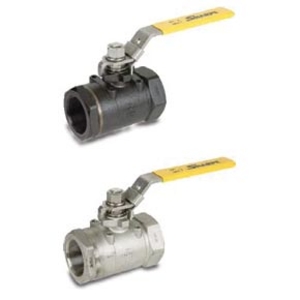 Sharpe SV50C747002 Carbon Steel, 3000# Seal Weld Ball Valve - 1/4" NPT Threaded, Delrin Seat