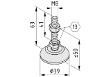 Item America - 36468 | Levelling Knuckle Foot