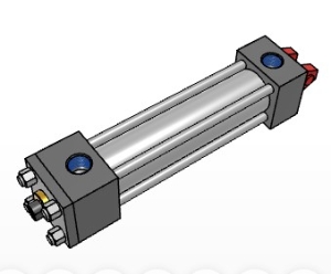 Milwaukee Cylinder H00152-61-53-7x4" - Heavy Duty NFPA Hydraulic Tie Rod Cylinder
