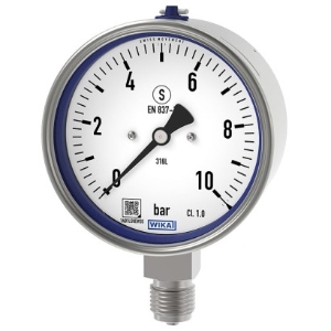 WIKA 9695677 - Model 232.30.2.5" Process Gauge all stainless steel