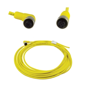Kobold 807.007 - Round Connector, M12x1 Socket, Straight, 5-pin, 2 meters (Compatible with DPL, DPM, DRG, DRH, DUK, KAL-D, MIK, MIM, and VKM Series)