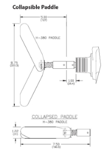 Bindicator 2-Vane, Collapsible Paddle, H-380