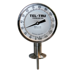 Tel-Tru - 4610IC77B6NAAAA-10 | 4in Dial ThermometerBottom Connected