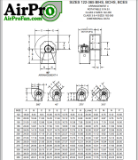 BIHS200-85, Arrangement 4 - Backward Inclined Fan