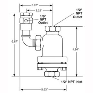 SPIRAX SARCO 72147 1/2" NPT Inlet
