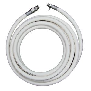 HX050SSWHITE - Extruded Heavy duty double lined washdown hose assemblies