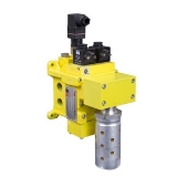 Ross DM1CDA54A3X Double Safety Valve - 3/4" x 3/4" BSPP, Dynamic Monitor, Basic Size 8, DIN Connection, Status Indicator Not Included